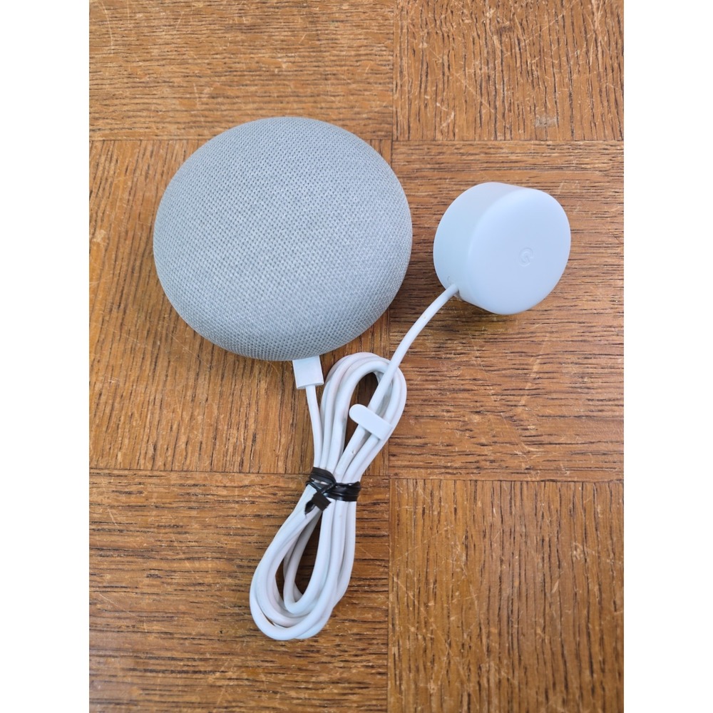 Google Nest Mini Model: H0A Gen 1 Smart Speaker Gray w/ Power Cable TESTED